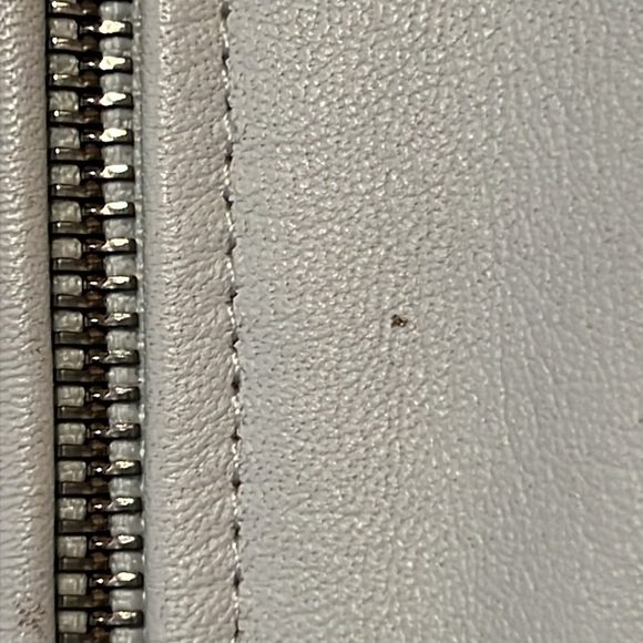 VEDA White Leather Moto Vest - Picture 8 of 11